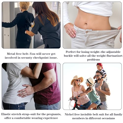 Molain Women Stretch Belt, Black Elastic Waist Belts Fashion Retro Adjustable Cinch Belt wif Buckle for Dresses Jeans4