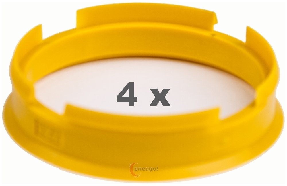 4 Anneaux De Centrage 71,6 X 67,1 Mm Noir - Cache-Moyeux Jantes Fabriqués En Allemagne