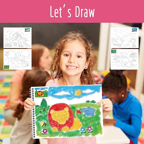 Animal Habitat Sticker Book, 780+ Stickers & 15 Animal Habitat Scenes, Side by Side Activity Book Funny Sticker Books Educational Game- Great for Toddlers, Kids, Boys & Girls
