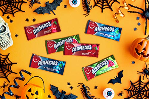 Airheads Candy Mini Bars, Cherry Flavor, Individually Wrapped, Bulk Box, Non Melting, Party, 25 Pounds #TOP1