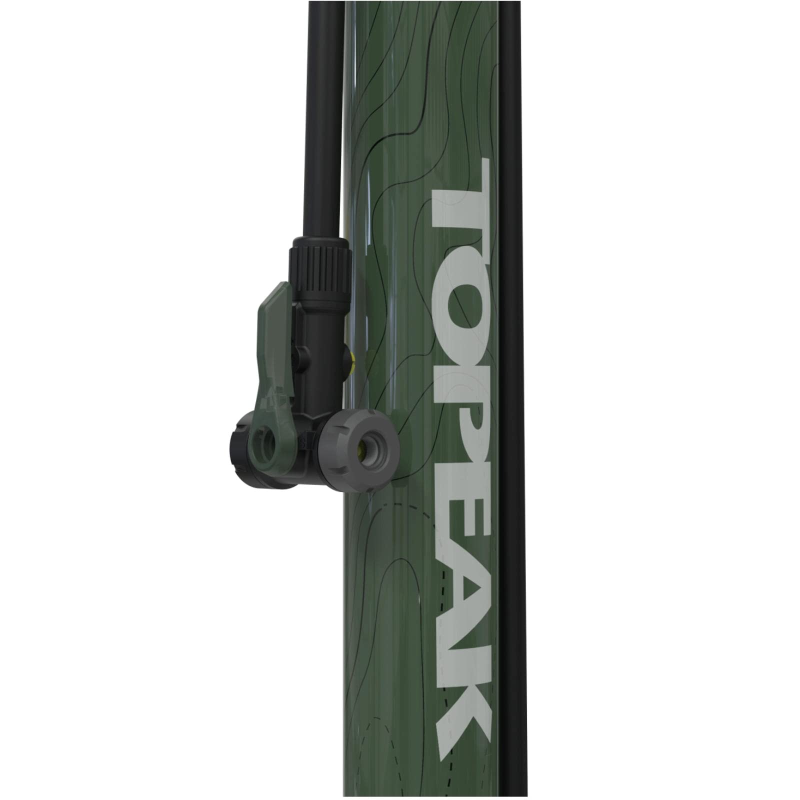 Topeak Standpumpe Joeblow Mountain ll, Schwarz Grün, 15700203