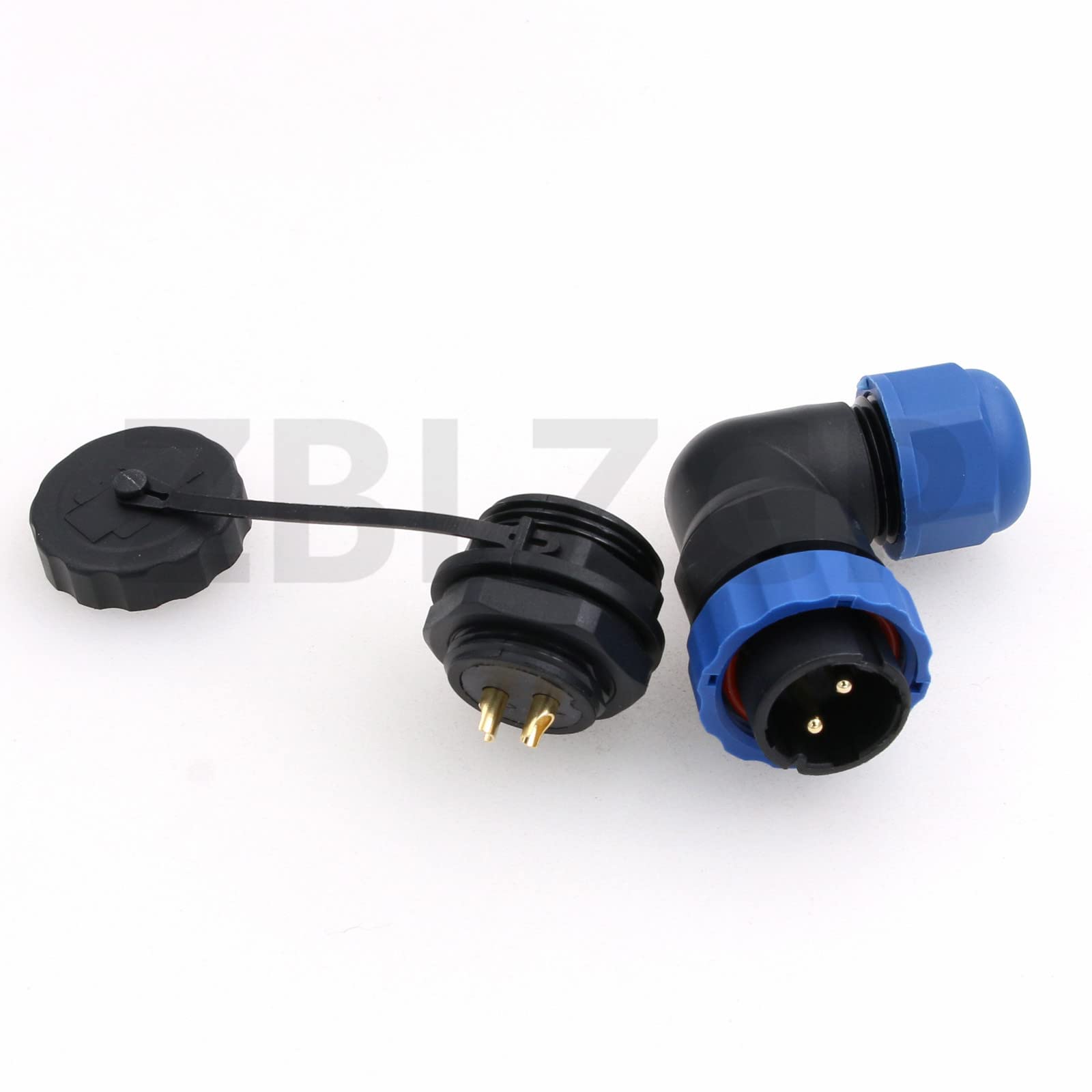Connettore Quadrato SD20 Impermeabile IP68 – 2 Pin 25A 380V, Femmina, Per Pannello, Industriale
