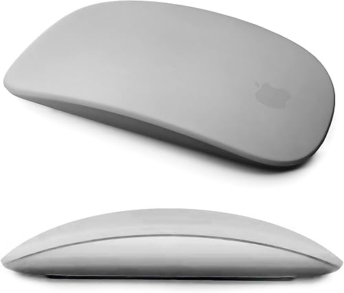 Funda de silicona para Apple Magic Mouse 1 y 2, a prueba de caídas, a prueba de polvo, cubierta ultrafina (negro)