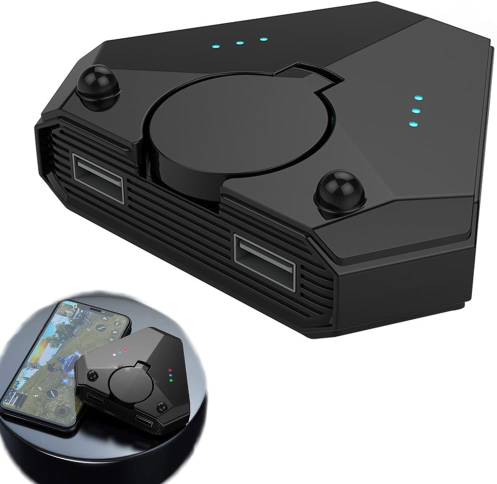 Azonee Bluetooth 5.0 Gamepad Keyboard Mouse Converter Pubg Mobile Android PUBG Controller Battledock Mobile Controller Gaming for iOS Ipad to PC Provide Gaming Experience