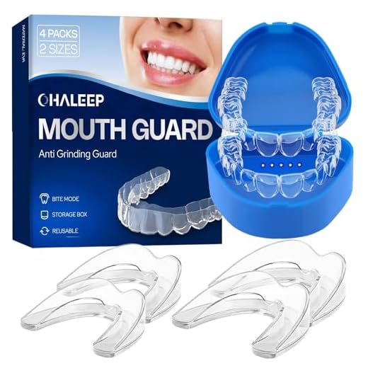 OHALEEP Anti Grinding Mouth Guard for Clenching Teeth at Night, Teeth Grinding Mouthguards for Sleeping, Mouth Guard for Grinding Teeth at Night, Night Guards for Teeth Grinding for Adults