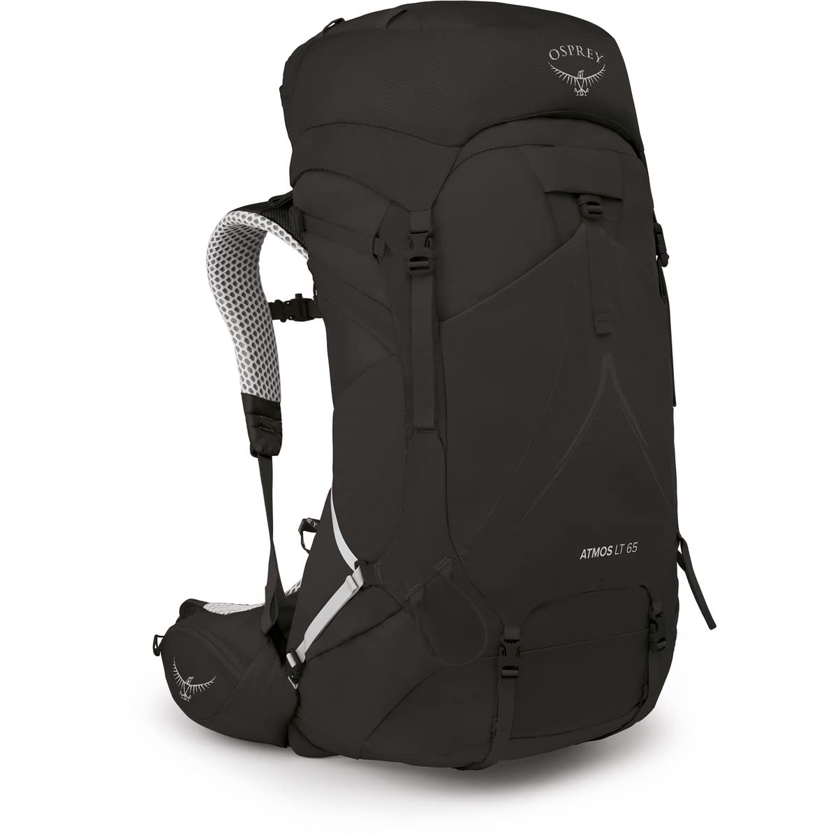 Osprey Atmos AG LT 65L Men's Backpacking Backpack, Black, L/XL