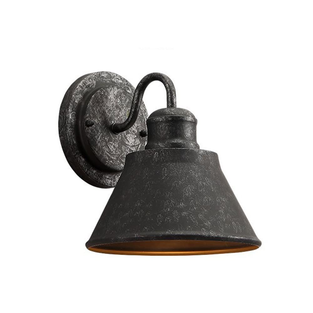 Applique murale étanche E27 luminaire extérieur en fer forgé rétro pour jardin et cour