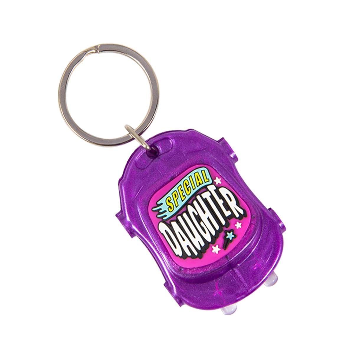 History & Heraldry Personalised Keyring Twin Turbo Torch (Daughter)