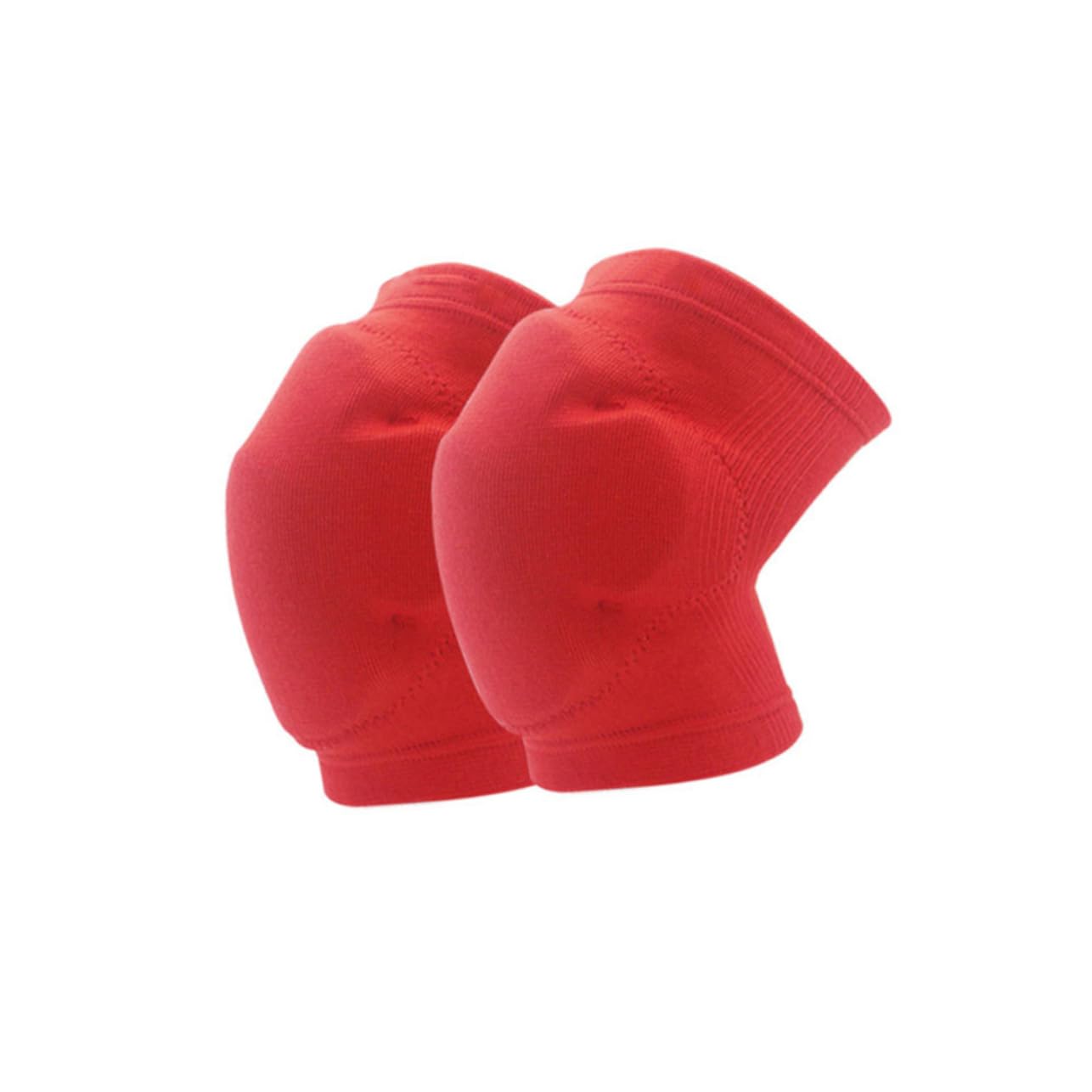 CLISPEED 1 Pair Collision Thicken Sponge Pads Breathable Leg for Basketball Football and Sports Activities Comfortable Lightweight Adult Brace Red