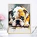 IPISSOI Adult Diamond Art Painting Kits Beginner Resting Bulldog Diamond Dot Painting, Colorful Animals Round 5D Diamond Art, Dog Adult Craft Set, Gift for Craft Lovers 12x16 inch