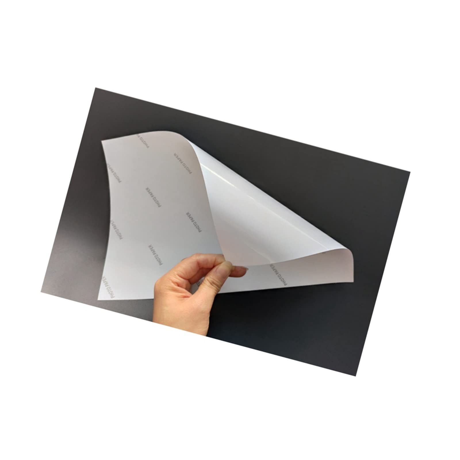 A4-Aufkleber, glänzendes Fotopapier, weiß, Größe 210 x 297 mm, ganzflächiges Etikett, selbstklebend, Tintenstrahl-Laserdrucker, Etikettenpapier Lucky (Color : A4 20 Sheets)