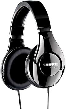 Shure SRH240A Professional Quality Headphones - for Home Recording & Everyday Listening, 40mm Neodymium Dynamic Drivers for Full Bass and Detailed Highs, Threaded 1/4 (6.3 mm) Nickel-Plated Adapter