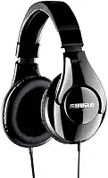 Shure SRH240A Fones de ouvido de qualidade profissional – para gravação em casa e audição diária, drivers dinâmicos de neodímio de 40 mm para graves completos e agudos detalhados, adaptador rosqueado de 6,3 mm (1/4") banhado a níquel