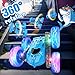 Remote Control Car with 360° All-Round Glow Wheels & Body Lights, 4WD 2.4GHz Stunt Toy - Quick-Swap USB-C Battery for Extended Play, for Kids Boys Girls 6-12