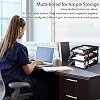File Trays for Desk Stackable,Desk File Organizer, 3 Tier Paper Organizer Letter Tray, Stackable Desktop Document Shelf Tray Paper Sorter File Holder for Office Home School Organization