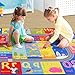Flagover Kids Rug for Playroom Classroom, ABC Alphabet Numbers Play Toddlers Rugs, 3x5 Learning Educational Bedroom Floor Mat, Washable Baby Carpet for Boys Room, Nursery, Preschool, Daycare