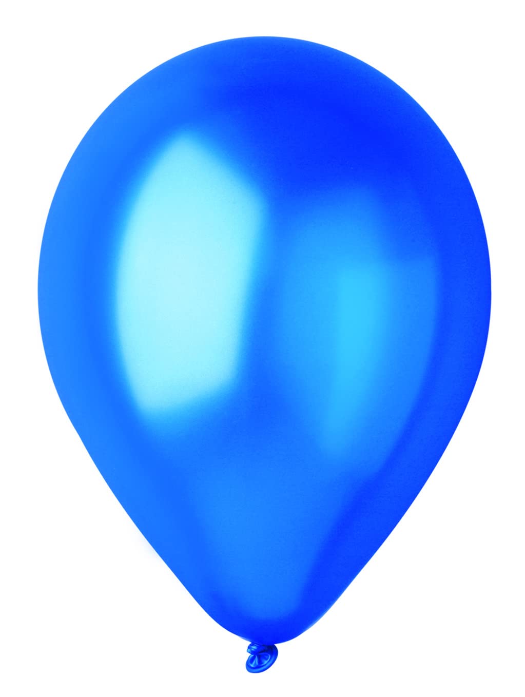 Pack 100 balloons pearly in natural latex Premium Quality G120 (Ø 33cm / 13"), blue pearl — image 1