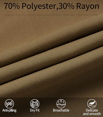Image of QBK Boys Flat Front Dress Pants Uniform Pants Adjustable Waistband for Toddler to Youth with Pockets