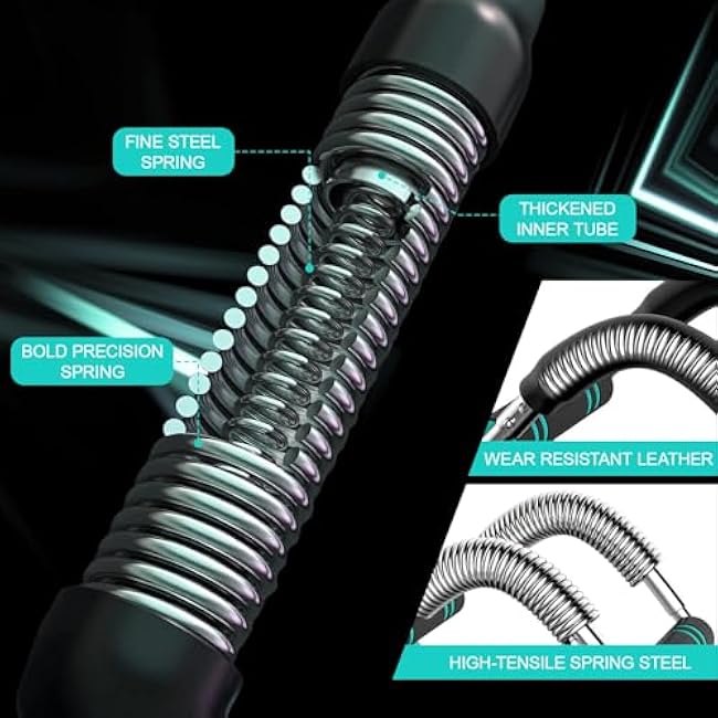 Twister Arm Trainer, 66-110lb Adjustable Forearm Strengthener, Arm & Chest Workout, Home Gym & Portable Equipment, Upper Body Exerciser, Spring Resistance Trainer for Strength Training