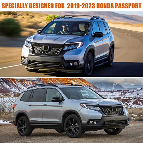 Image of Waterproof SUV Car Cover Custom Fit for 2019-2024 Honda Passport, 6 Layers All Weather Car Covers with Zipper Door & Windproof Bands for Sun Snow Rain Dust Protection, Outdoor Indoor