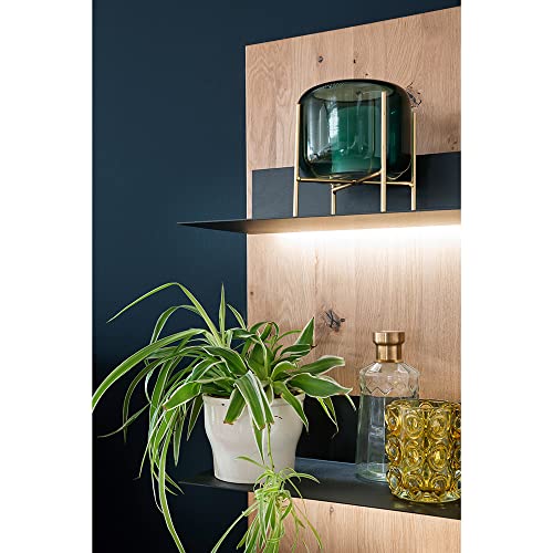 Lomadox Wohnwand Set mit Couchtisch, Eiche Bianco geölt, inkl. LED Beleuchtung und Fernbedienung – Bild 3