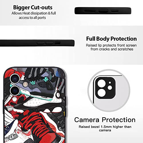Jkxwl Iphone 11 Case For Boys Men Ultra Slim Fit Iphone Case Silicone Upgraded [Camera Protection] With Full Body Protection Anti-Scratch Shockproof Case Compatible With Iphone 11 6.1 Inch Cool Shoe #TOP3