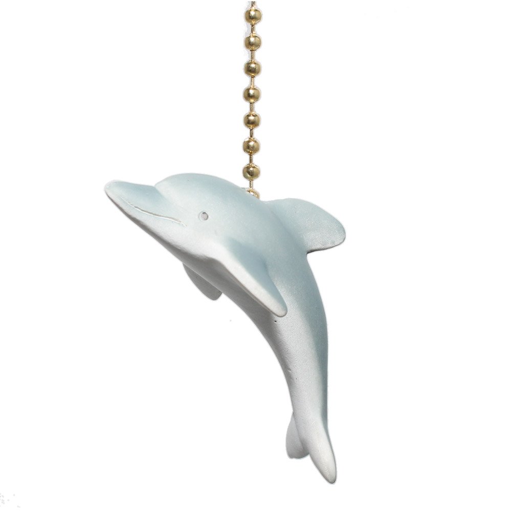 DOLPHIN nautical beach decor Ceiling Fan Pull Fanpull