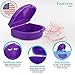 FRESH KNIGHT Retainer Case (2 Pack). Retainer Case with Vent Holes. Perfect for Denture, Mouth Guard, Aligner (Purple)