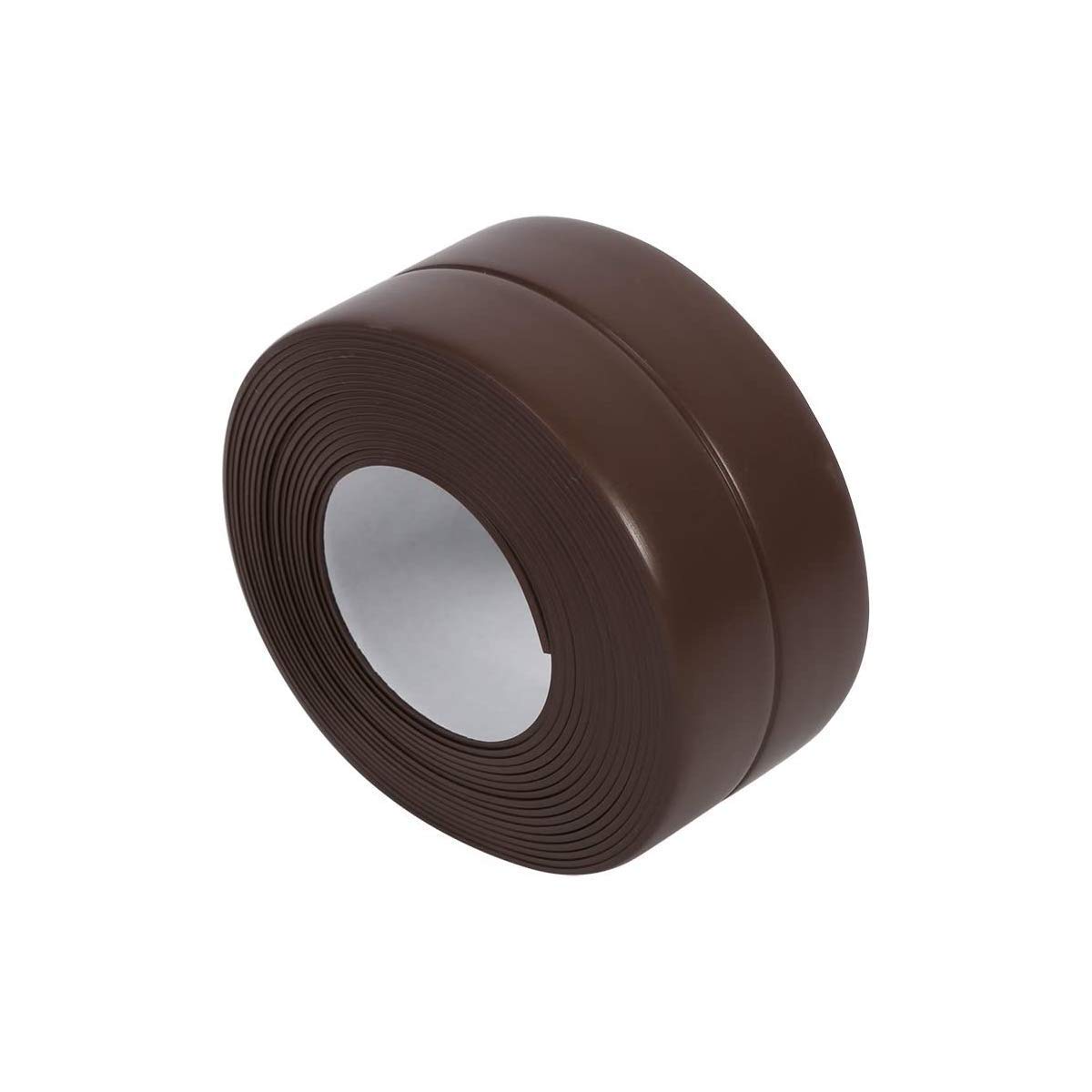 HEXONIQ® Bathroom Sealant Caulk Strip Pe Self Adhesive Tape, Waterproof And Anti Mould Seal Strip Wall Sealing Tape For Kitchen Bathtub Sink Toilet Wall Edge Protector, Brown
