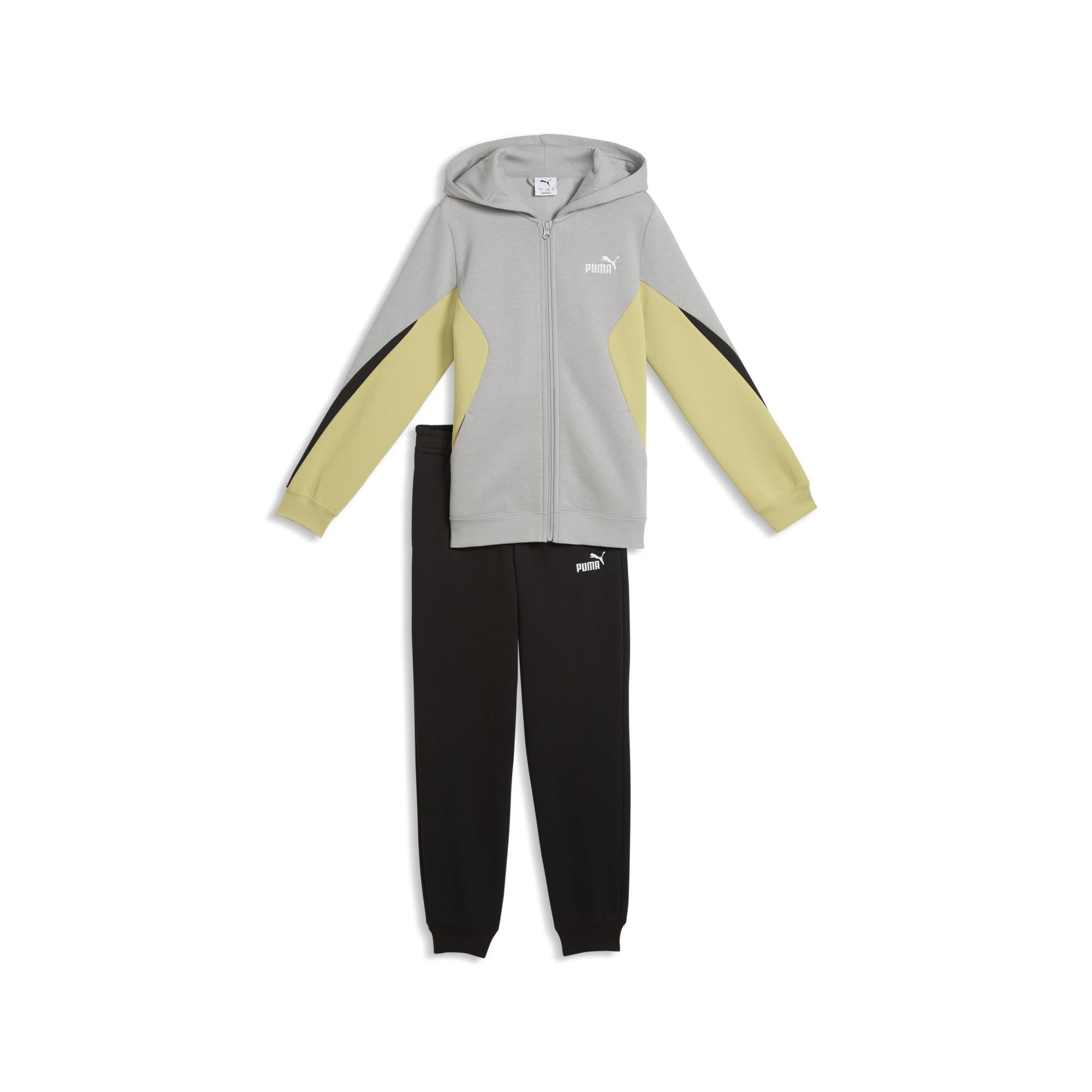 PUMA Ess Block - Conjunto deportivo con cremallera completa para niño (1 unidad)