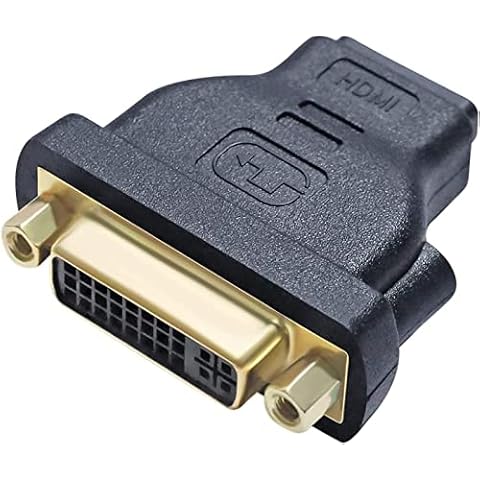 DTech DVI Buchse auf HDMI Buchse Adapter Bidirektionaler HDMI Cover