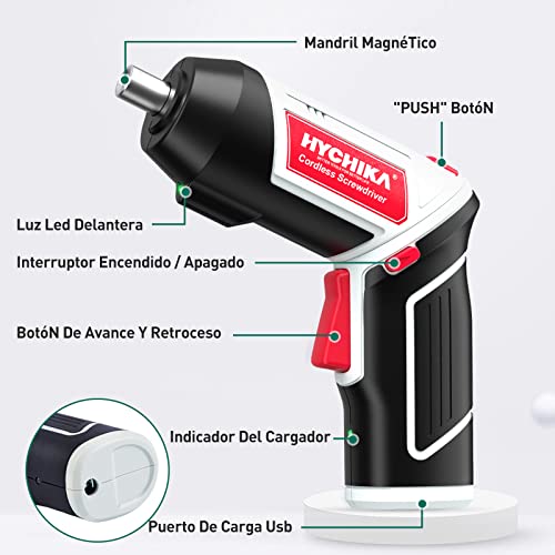 Visseuse dévisseuse sans fil 3.6V avec batterie 2000mAh et LED - 3