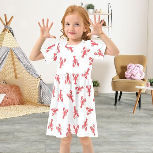 Girls Summer Dress Short Sleeve Toddler Girl Princess Dresses Kids Casual 2-8 Years2