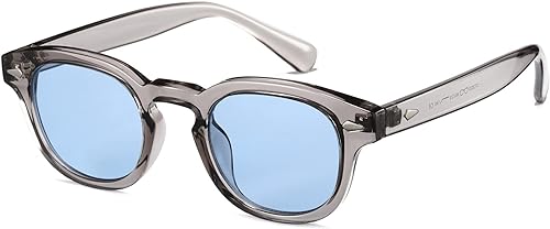 Gtand Gafas de sol unisex vintage retro estilo redondo tintado para hombres mujeres moda círculo gafas de sol 1.811 in
