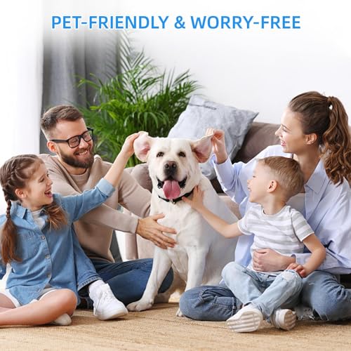 Image of 4Pcs Pet Hair Remover for Laundry, Lint Remover for Washing Machine, Reusable Pet Hair Catcher for Washer Dryer, Effective Fur Lint Dander Remover Gentle on Clothes (Blue)