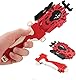 AIBREAY 2 Burst Kampfkreisel Schnur Launchers mit Griff, Battling Tops String Starter, L/R Spin DB Layer Launcher, Kompatibel mit Burst-Serien kreisel, Schwarz Rot Set