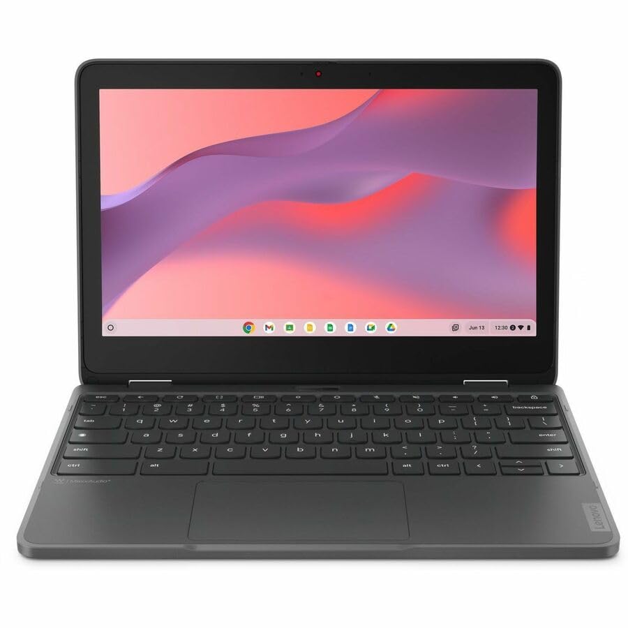 Lenovo 300e Yoga Chromebook Gen 4 82W2002KUS 11.6' Touchscreen Convertible 2 in 1 Chromebook - HD - Octa-core (ARM Cortex A76 + Cortex A55) - 8 GB - 64 GB Flash Memory - English Keyboard