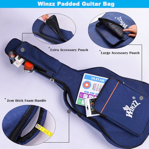 Winzz Guitare Acoustique Adulte 4/4, Guitare Enfant 12+ Ans, Kit Guitare folk Debutant, Guitare Seche à Corde d’acier avec 11 Accessoires (Sunburst Mat, 41 Pouces) - Les Beatles, Paul McCartney, John Lennon, RIngo Starr, George Harrison Winzz Guitare Acoustique Adulte 4/4, Guitare Enfant 12+ Ans, Kit Guitare folk Debutant, Guitare Seche à Corde d'acier avec 11 Accessoires (Sunburst Mat, 41 Pouces) – Image 7