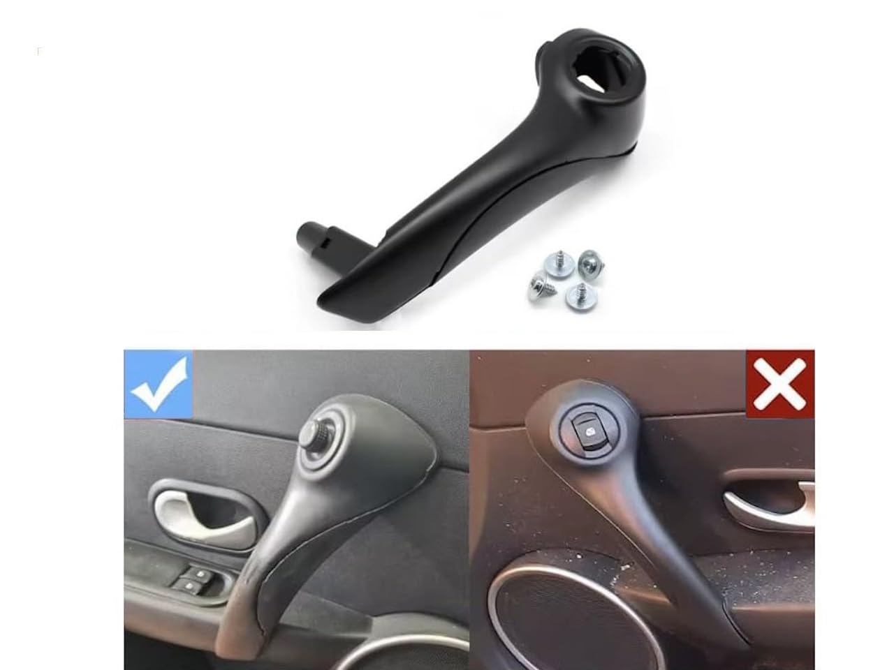 Zestaw klamek wewnętrznych do Renault Clio 3 Pre-Face 8200856933 8200815900 8200405369