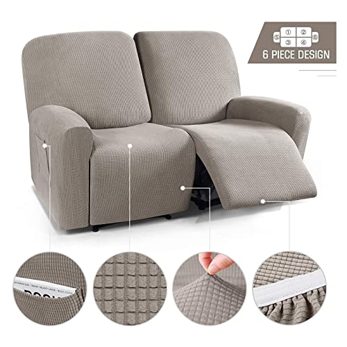 Funda elástica para sillón reclinable en el salón familiar 3