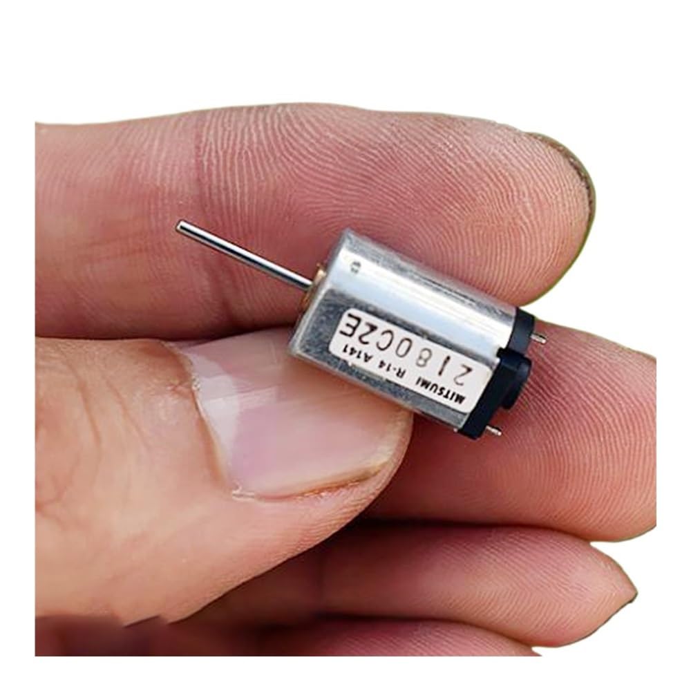 POWTAXBJGD 5PCS Flat Precision M20 Electronic Starter DC 3.7V 6V 21000RPM Metal Brush Low Power Long Shaft