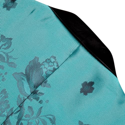 Image of Barry. Wang Men's Sport Coats & Blazers Flower Suit Jacket 1 Button Paisley Tuxedo Mardi Gras Carnival Parade Gift