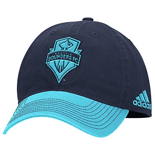 MLS Seattle Sounders FC Men's Structured Adjustable Jersey Hook Hat, One Size, Navy