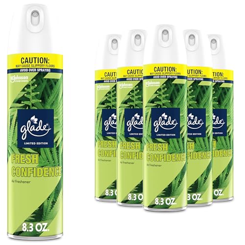 Glade Air Freshener Room Spray, Fresh Confidence, 8.3 oz, 6 Count