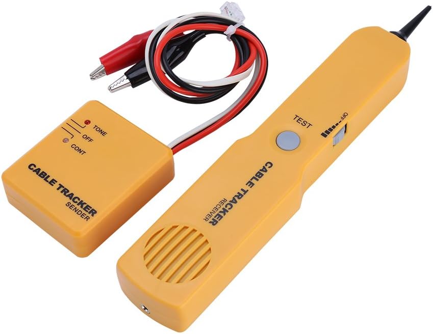 Cable Tracker, Portable RJ11 Network Cable Tester Toner Wire Tracker Tone Line Finder Detector Networking Tool network adapter Cable Tester