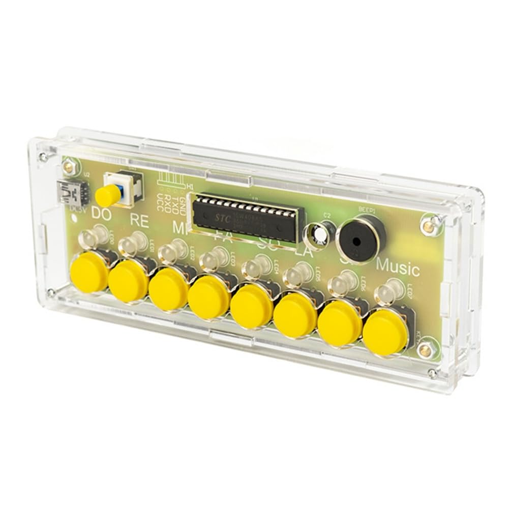 Littimoon DIY 8 Keys Electronic Piano Kit Musical Note Circuit Board Soldering Practice Assembly