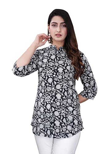 Image of FebQ Printed Shirt Style Top for Women