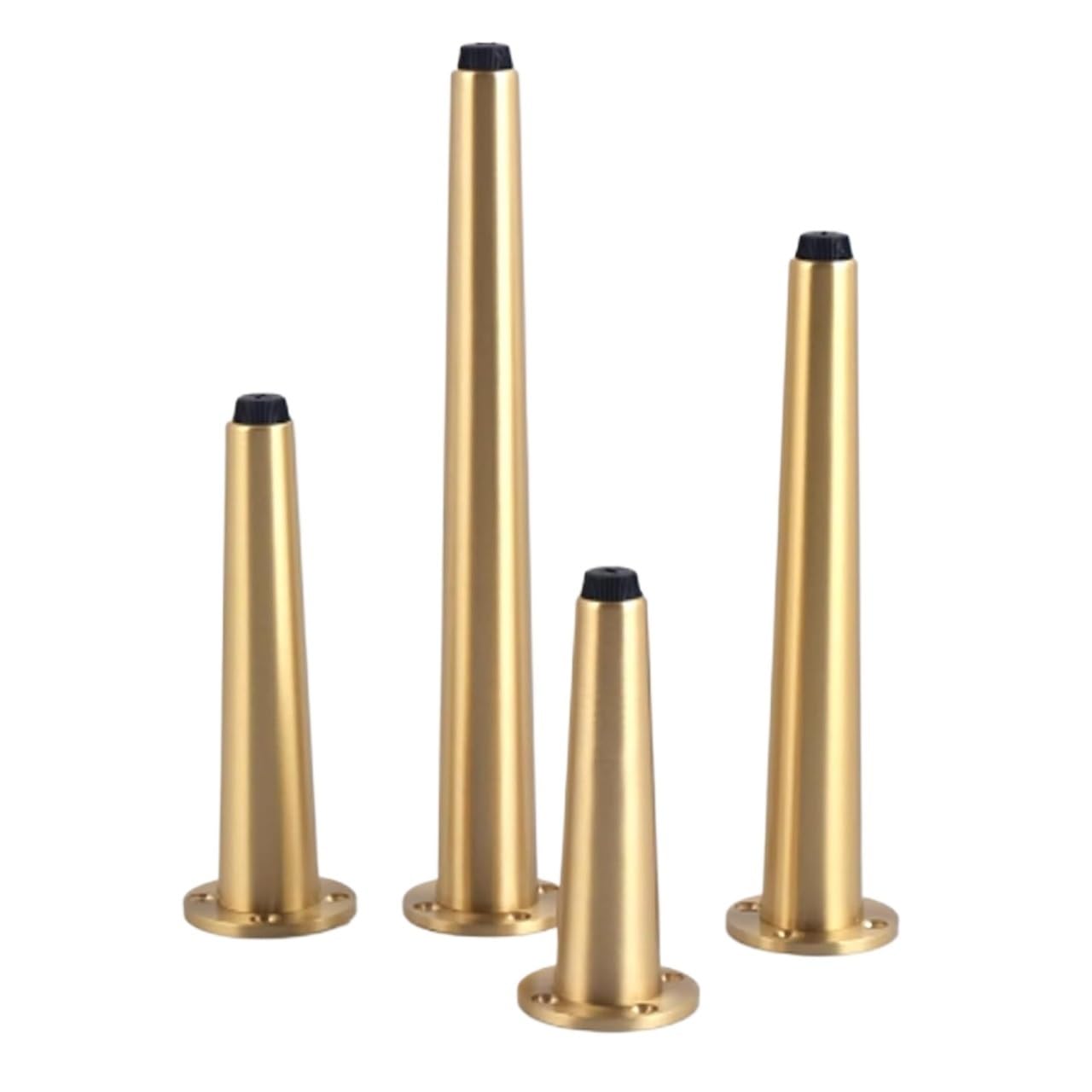 Möbelbeine, 4-teilige Möbelfüße, Schrankfüße aus reinem Messing(16cm(6.2in))