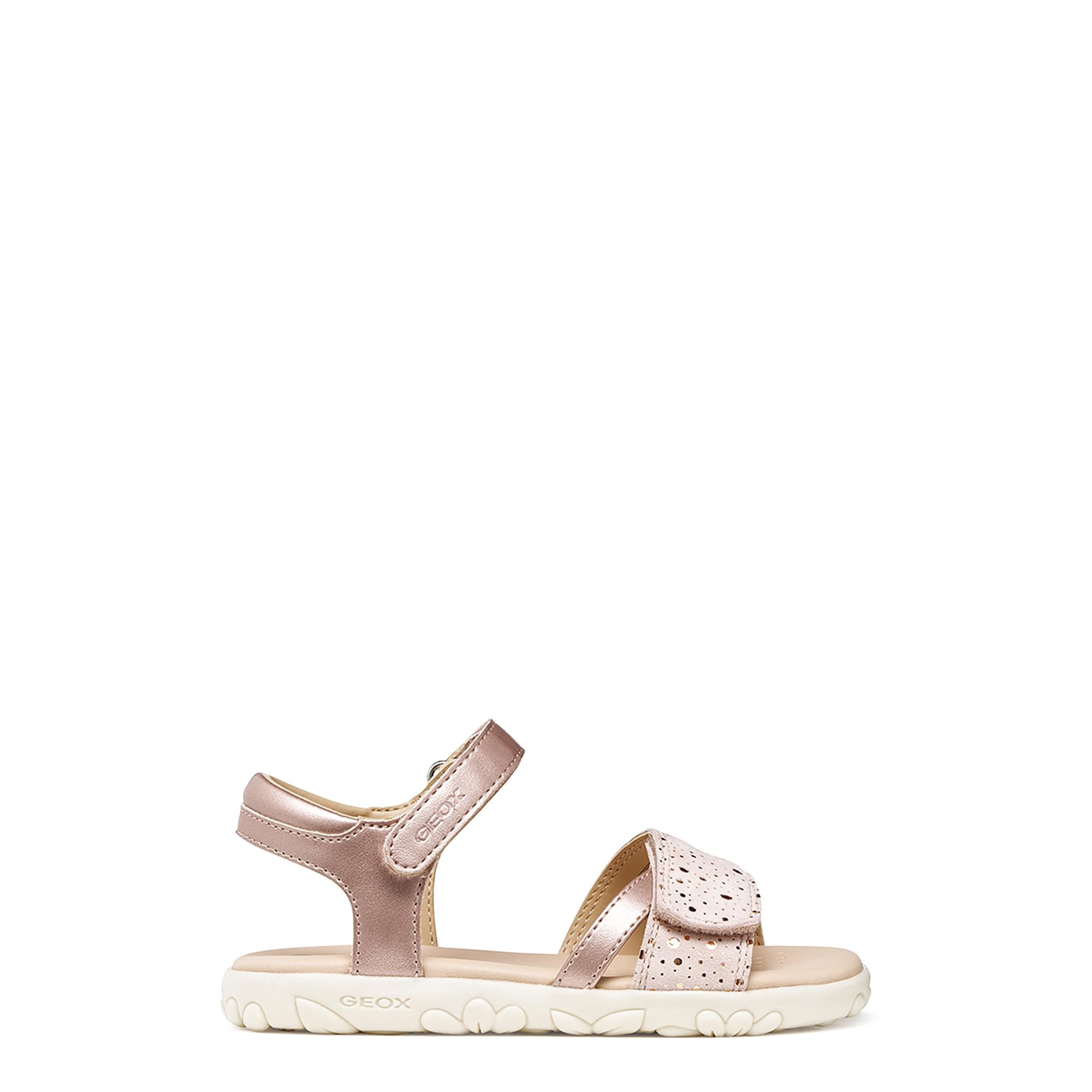 Geox Girls Light Pink Metallic Junior Haiti Sandals Colour: : Junior 1.5/34 Kids
