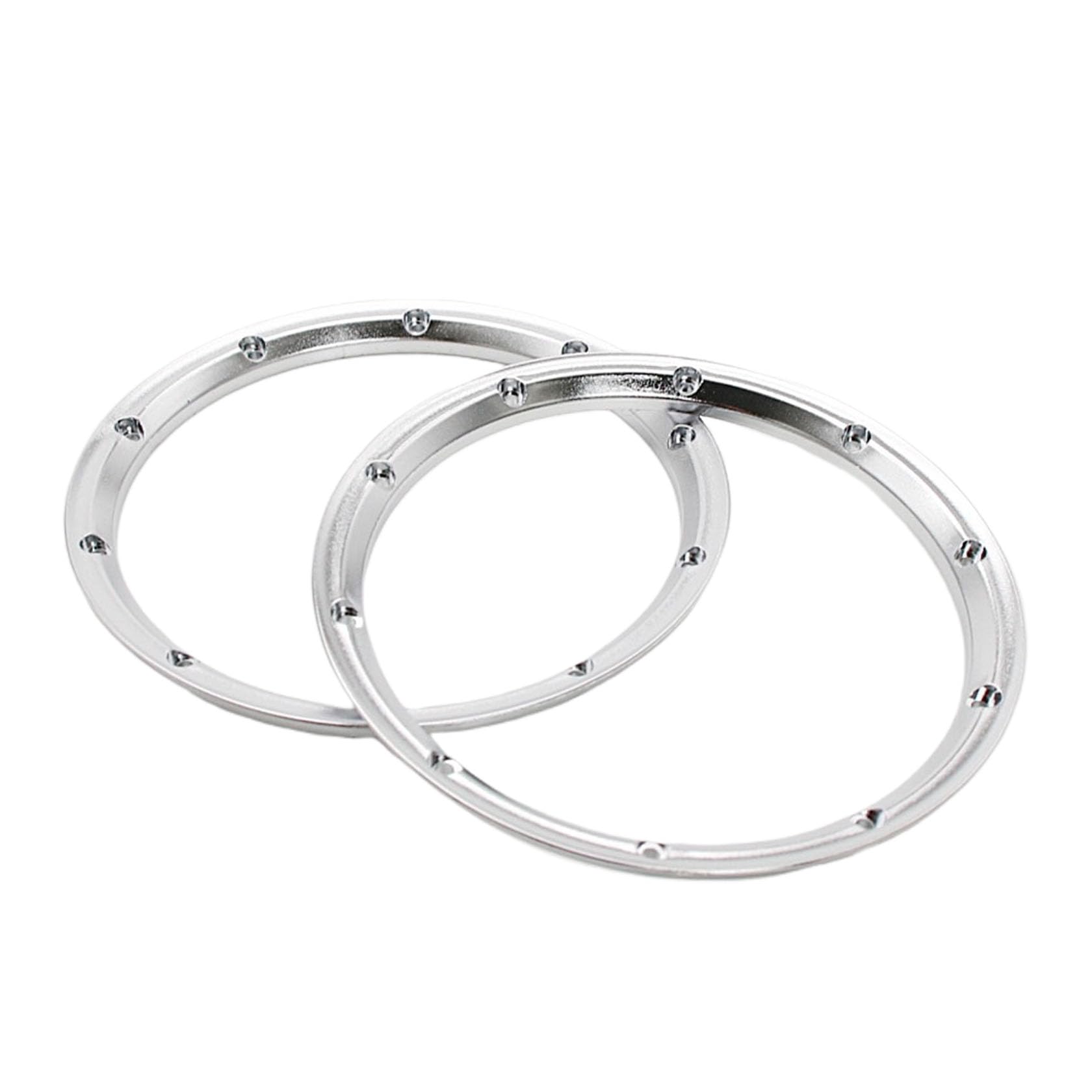 FLMLF Chrome Inside Beadlock Ring for Wheel Rim for 1/5 Losi 5ive T Rofun Rovan LT King Motor X2 Baja 5T 5B 5SC Rc Car Parts